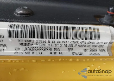 2004 Jeep Wrangler X from USA, damaged, VIN 1J4FA39S24P732070